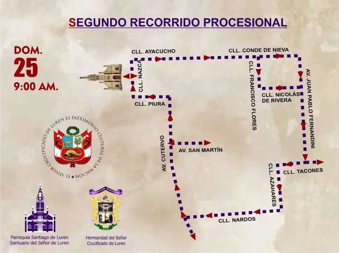 EL SEÑOR DE LUREN VOLVERÁ A RECORRER LAS CALLES DE ICA ESTE DOMINGO